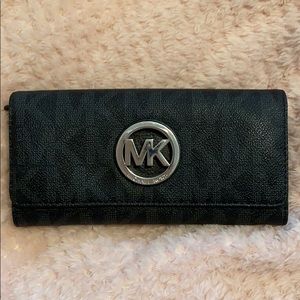 Black authentic MK wallet